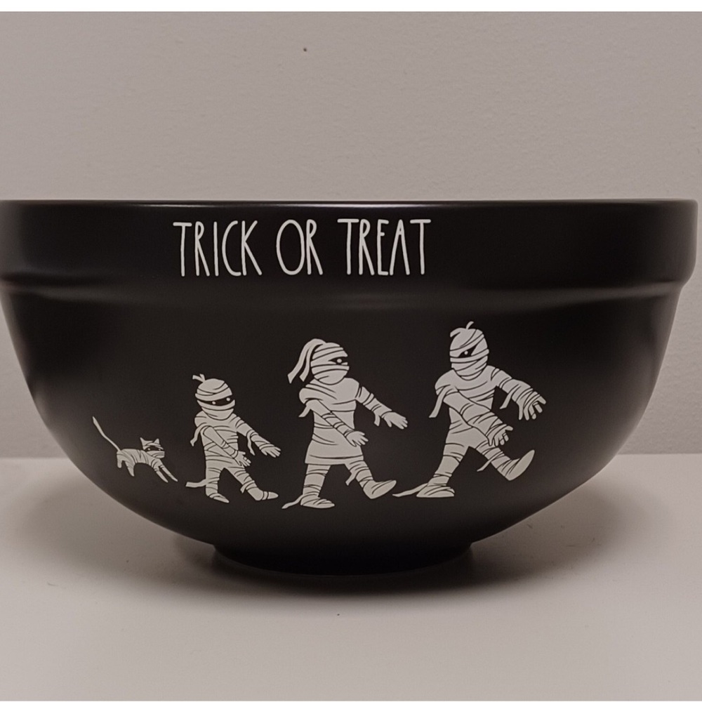 Rae Dunn Black Trick or Treat Bowl